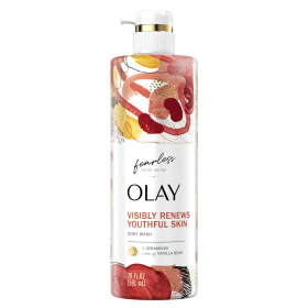 Olay Fearless Artist Series Body Wash with Ceramides with Notes of Vanilla Bean, 20 fl oz