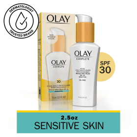 Olay Complete Daily Moisturizer for Sensitive Skin, SPF 30, 2.5 fl oz