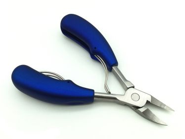 1 piece New Trend Stainless Steel Nail Cuticle Nipper Nail Salon Beauty Tool Product (Color: Blue)