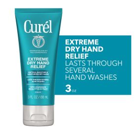 Curel Extreme Dry Hand Healing Hand Cream with Eucalyptus Extract, 3 fl oz (Brand: Curél)